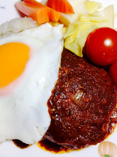 ♪ロコモコ風にも♪煮込みハンバーグ-レシピのメイン写真