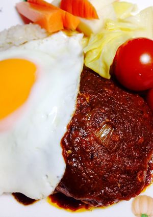 ♪ロコモコ風にも♪煮込みハンバーグ-レシピのメイン写真