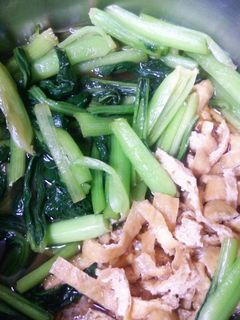 小松菜と油揚げの煮浸し-レシピのメイン写真