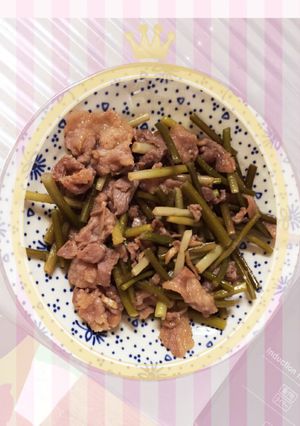 豚の生姜焼き(ニンニクの芽入り)-レシピのメイン写真