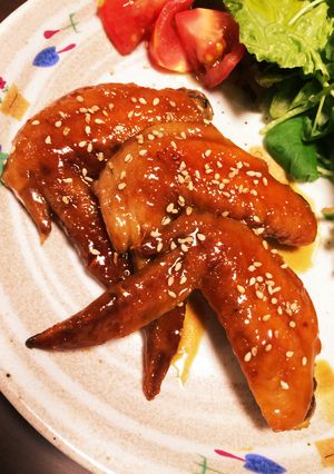フライパンでカンタン！手羽先の甘辛煮☆-レシピのメイン写真