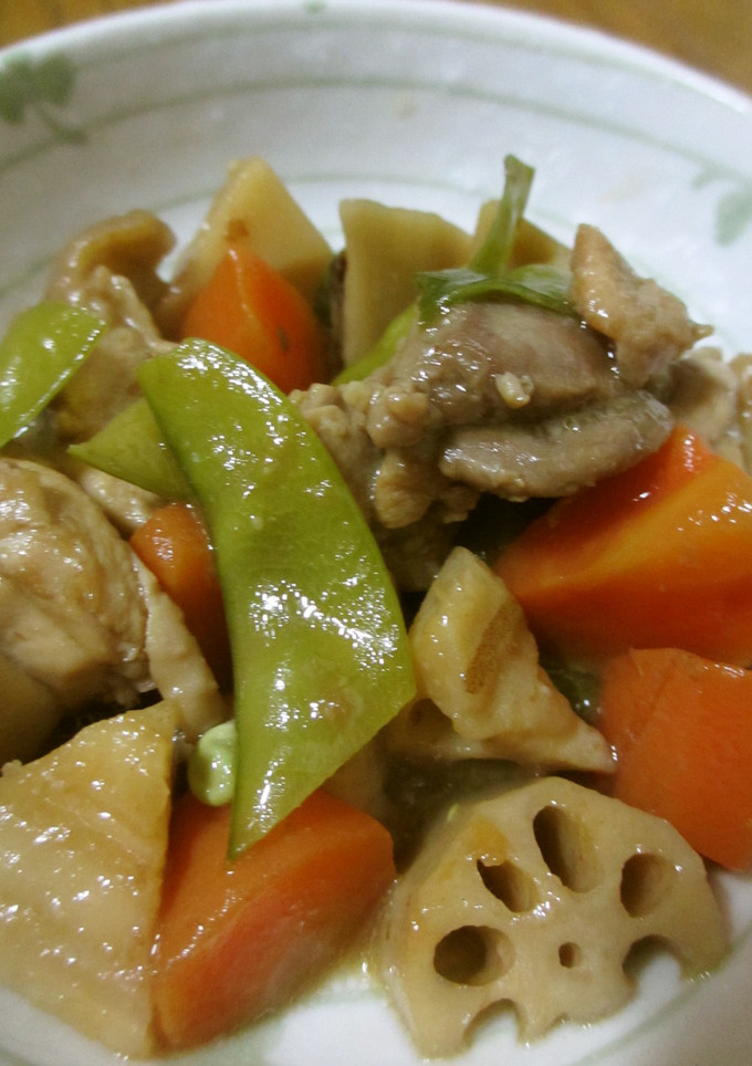 根菜と鶏肉のオイスター風煮-レシピのメイン写真