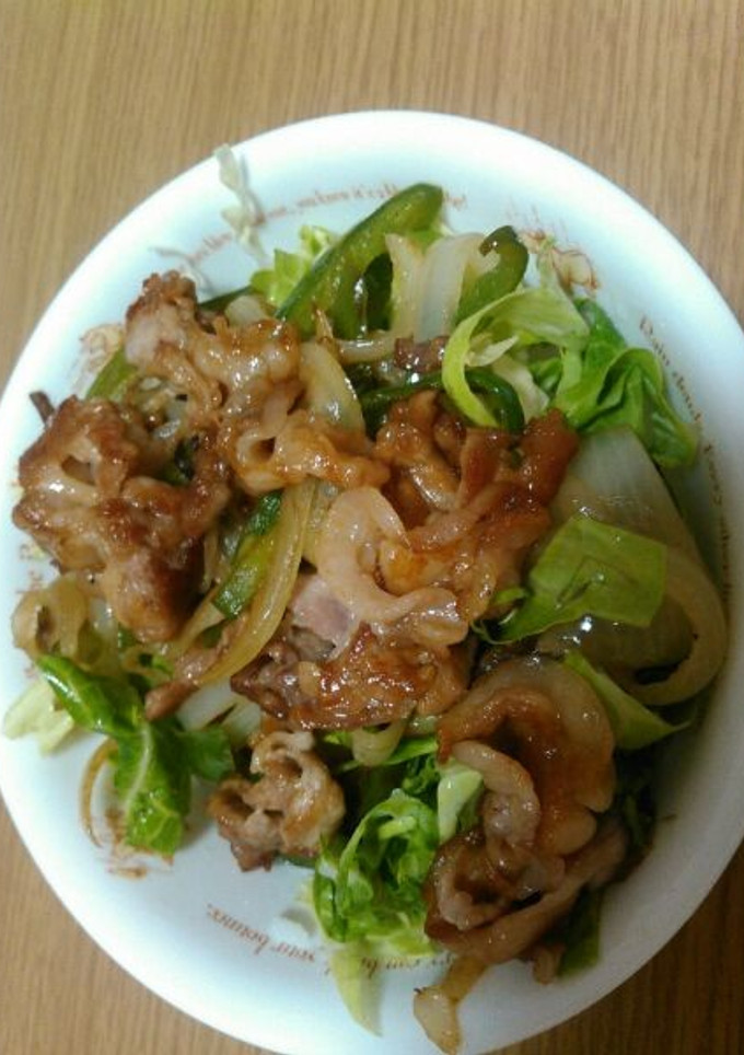 野菜たっぷり生姜焼き風丼-レシピのメイン写真