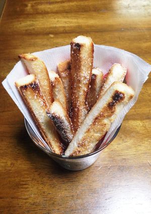 食パンの耳で簡単ラスク！！-レシピのメイン写真