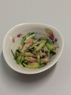 キュウリとツナのポン酢あえ♪超簡単-レシピのメイン写真