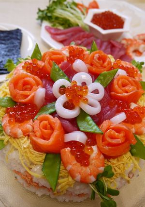 寿司ケーキからの手巻き寿司♪-レシピのメイン写真