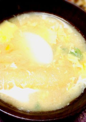 卵入りお味噌汁-レシピのメイン写真