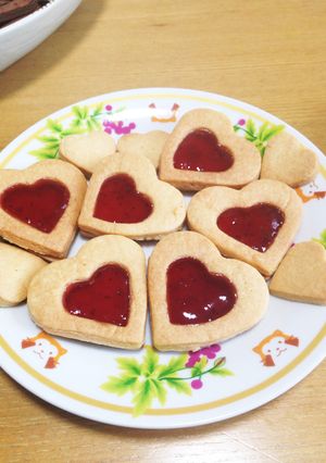 超簡単♪かわいいハートジャムクッキー♡-レシピのメイン写真