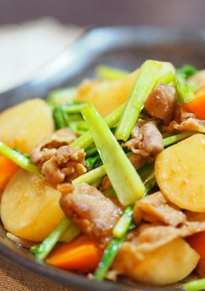 かぶ丸ごと使用☆かぶと豚肉の味噌炒め-レシピのメイン写真
