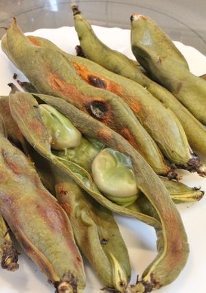 簡単！美味！旬な空豆のＩＨグリル焼き-レシピのメイン写真