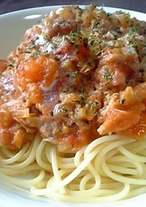 おひとりさまのツナトマクリーム-レシピのメイン写真