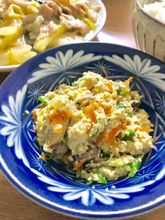 ● 粉豆腐で作る炒り煮 ●-レシピのメイン写真