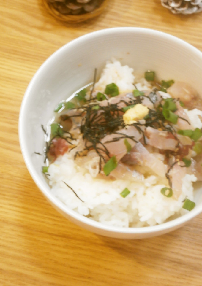 アジのたたきの中華だし茶漬け-レシピのメイン写真