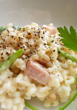 発芽玄米のライスカルボナーラ-レシピのメイン写真