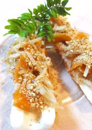 ゴマと野菜のシャキシャキのせ-レシピのメイン写真