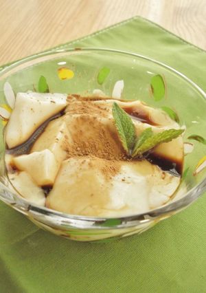 レンジで簡単♪ミルクプリン珈琲がけ-レシピのメイン写真