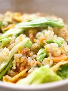 鮭とキャベツのチャーハン-レシピのメイン写真