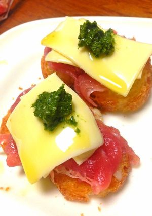 生ハムとチーズのブルスケッタ-レシピのメイン写真