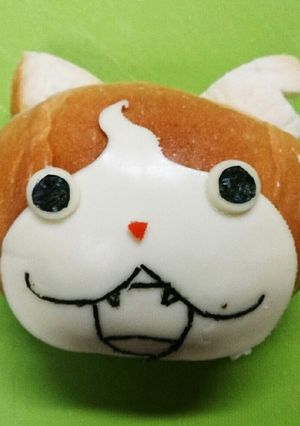ロールパンでじばにゃん-レシピのメイン写真