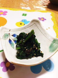 海苔の佃煮消費!ほうれん草の佃煮和え♪-レシピのメイン写真