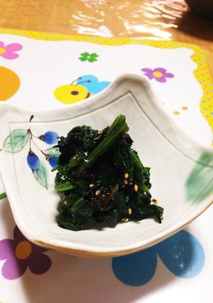 海苔の佃煮消費!ほうれん草の佃煮和え♪-レシピのメイン写真