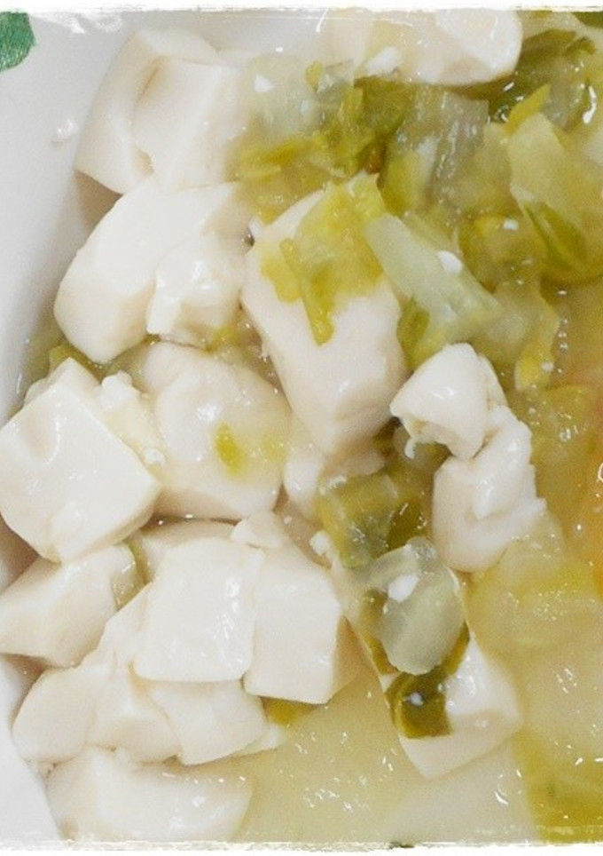 離乳食後期　豆腐と白菜の煮物-レシピのメイン写真