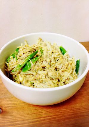 鯖缶とえのきのカレマヨ和え-レシピのメイン写真