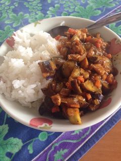パっと茄子とササミのカレー-レシピのメイン写真