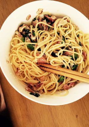 簡単！ほうれん草のクリームパスタ-レシピのメイン写真
