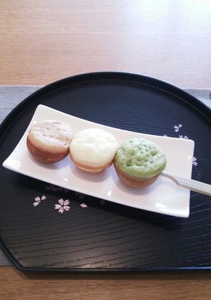 たこ焼き器で☆三色焼きだんごケーキ-レシピのメイン写真