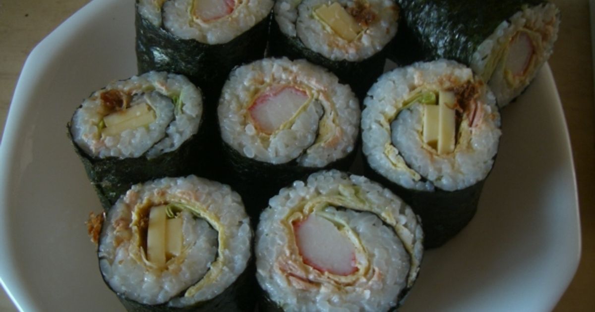 のりまきページ くるくるっ☆のり巻き☆まきすナシ by さくら131 【クックパッド