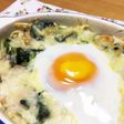簡単!ココット風ほうれん草のドリア