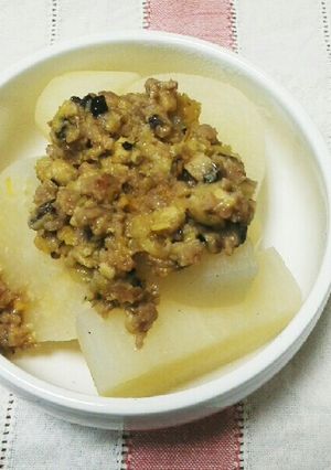 スが入っててもOK風呂吹き大根肉味噌つき-レシピのメイン写真