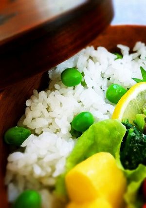 ぷっくり鮮やか豆ご飯-レシピのメイン写真