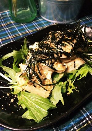 【簡単おつまみ】鶏ごまわさび。-レシピのメイン写真