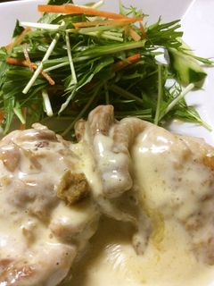 鶏肉のソテー、ゆず胡椒クリームソース-レシピのメイン写真