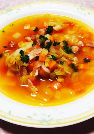 簡単!野菜たっぷりミネストローネ-レシピのメイン写真
