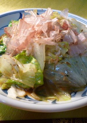 ザク切りレタスとじゃこふりかけの炒め物-レシピのメイン写真