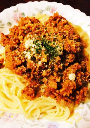 ケチャップだけでミートソース-レシピのメイン写真