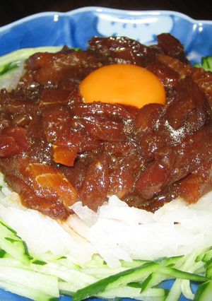マグロのユッケ-レシピのメイン写真