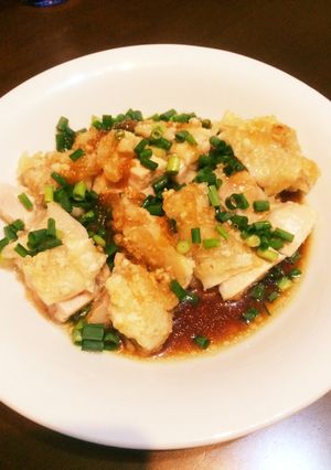 鶏ネギ酢ソース-レシピのメイン写真