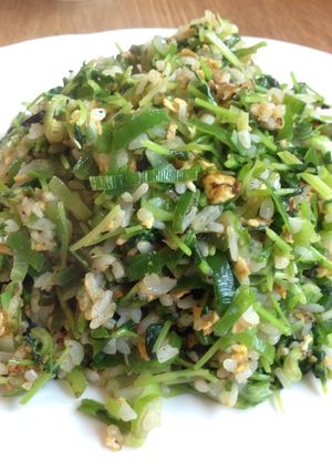 豆苗長ネギ、たまにご飯！ヘルシー炒飯☆-レシピのメイン写真