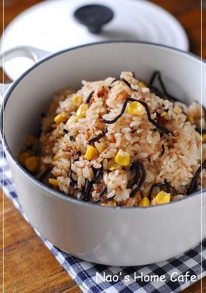 ひじきツナコーン♡鉄分炊き込みご飯-レシピのメイン写真