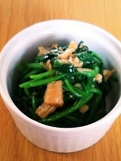 簡単すぎっ❗ほうれん草となめ茸和え-レシピのメイン写真