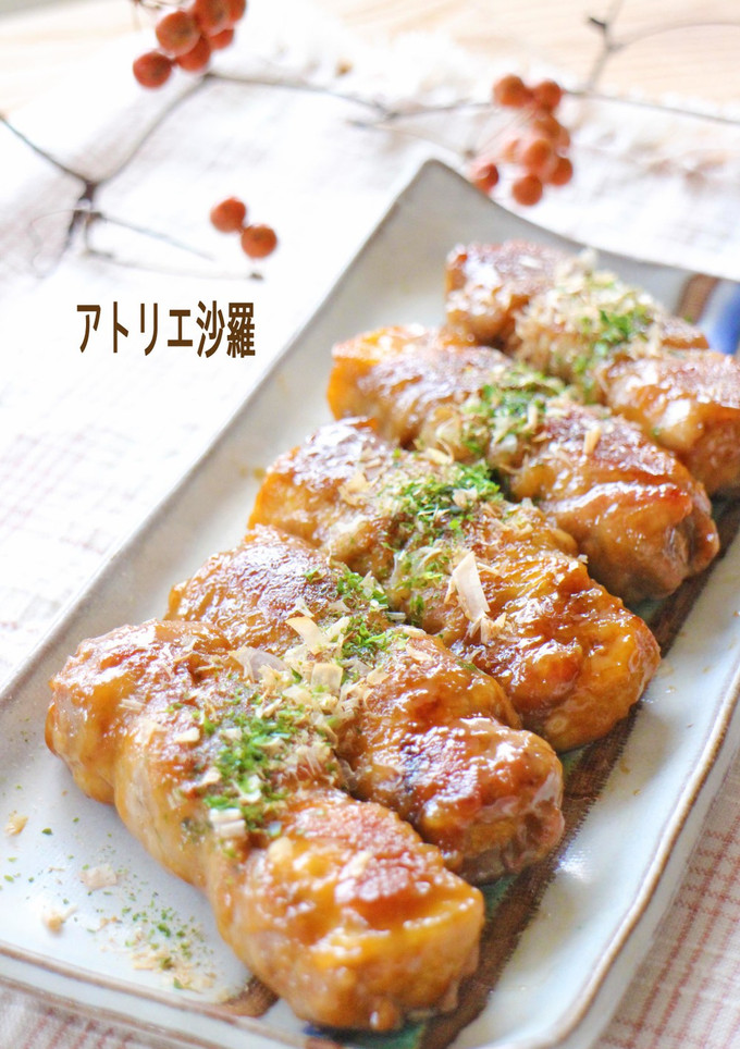 簡単♪巻いて焼くだけ✿生揚げの豚肉巻き✿-レシピのメイン写真