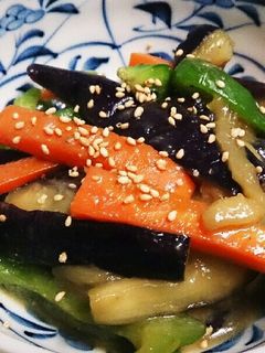 簡単♪なすの甘味噌炒め-レシピのメイン写真