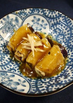 簡単！茄子の肉生姜巻き-レシピのメイン写真