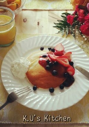 もちもちっ！ホットケーキ-レシピのメイン写真