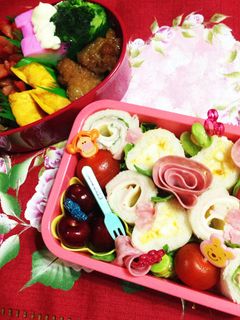 キャラ弁 くるくるサンドイッチ-レシピのメイン写真
