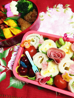 キャラ弁 くるくるサンドイッチ-レシピのメイン写真